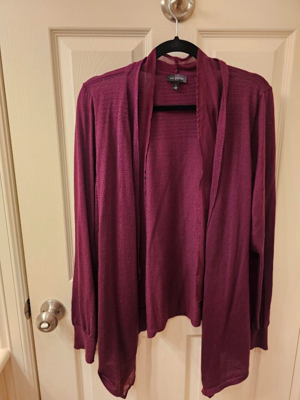 NWOT The Limited Large Maroon Cardigan